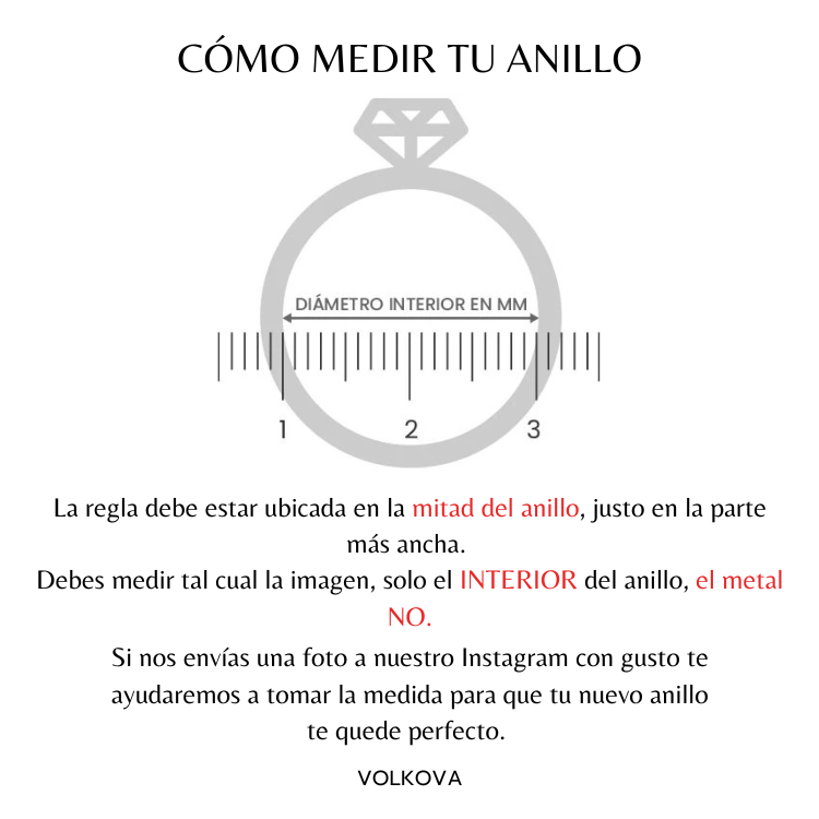 Anillo simple con iniciales en extremos