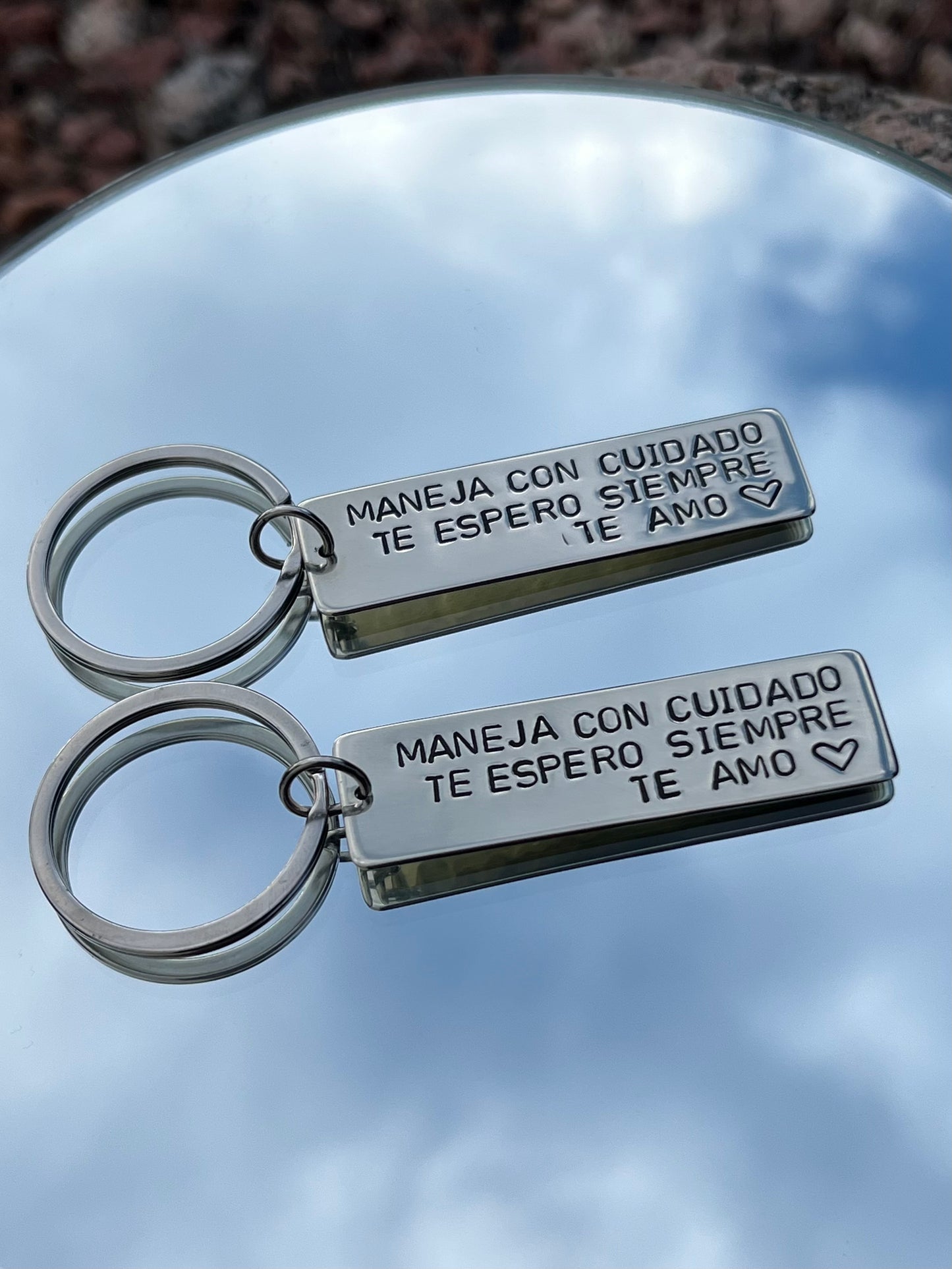 Llavero ancho de alpaca