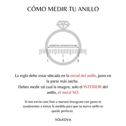 Anillo cinta con inicial