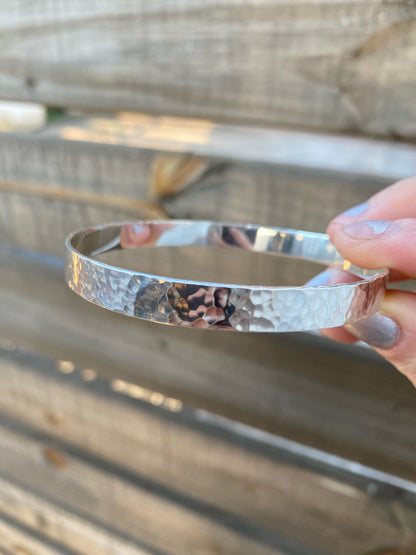 Esclava martillada 1 cm