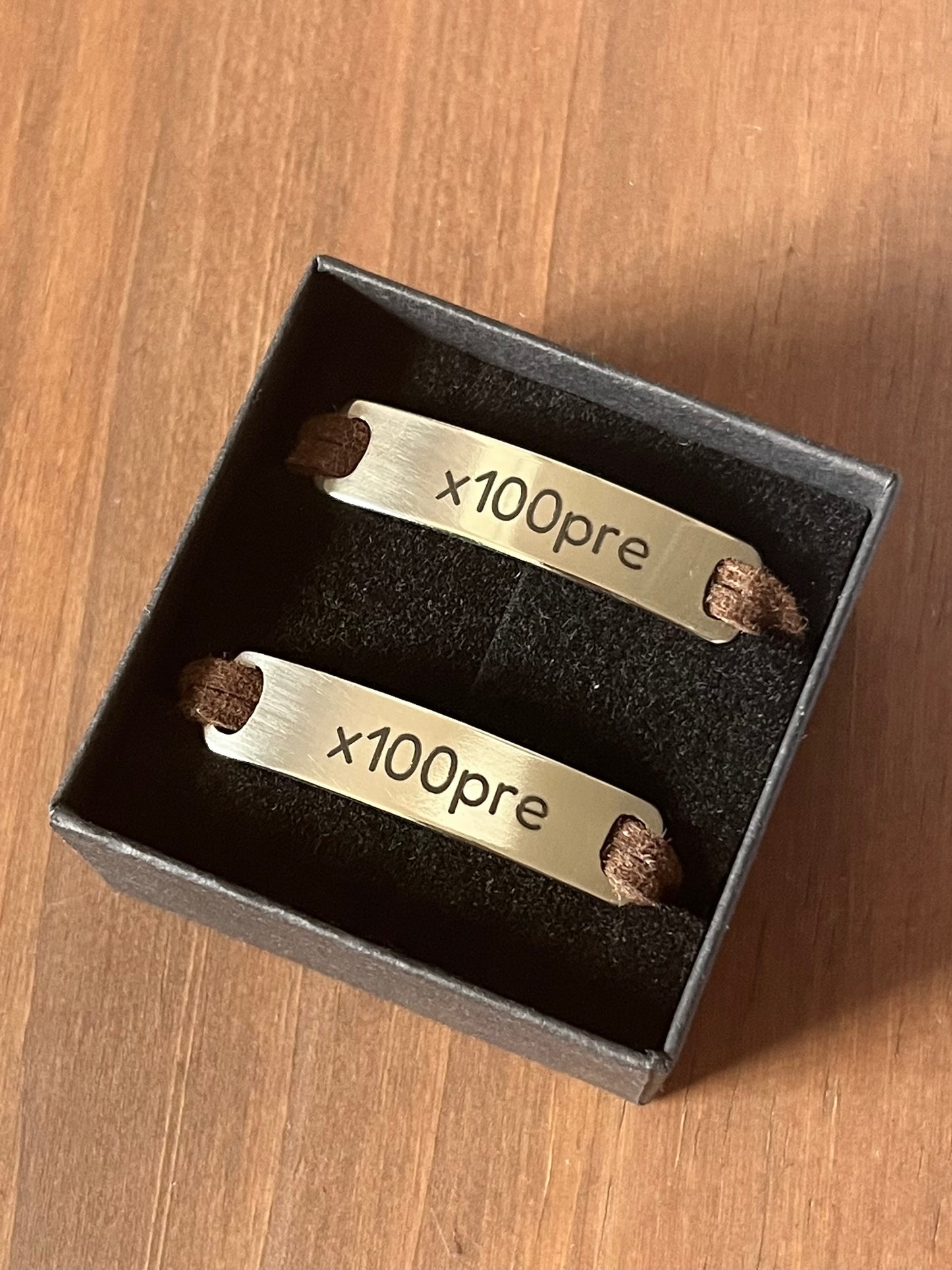 Hebillas para cordones de alpaca (par)