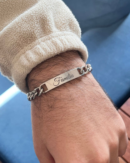 Pulsera masculina de acero cadena gruesa