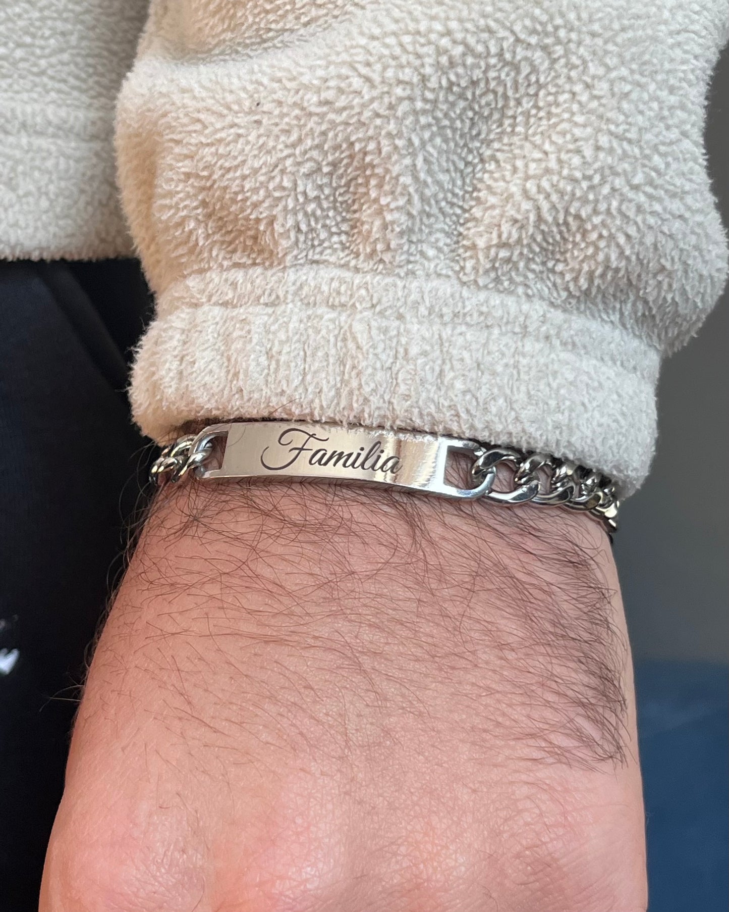Pulsera masculina de acero cadena gruesa
