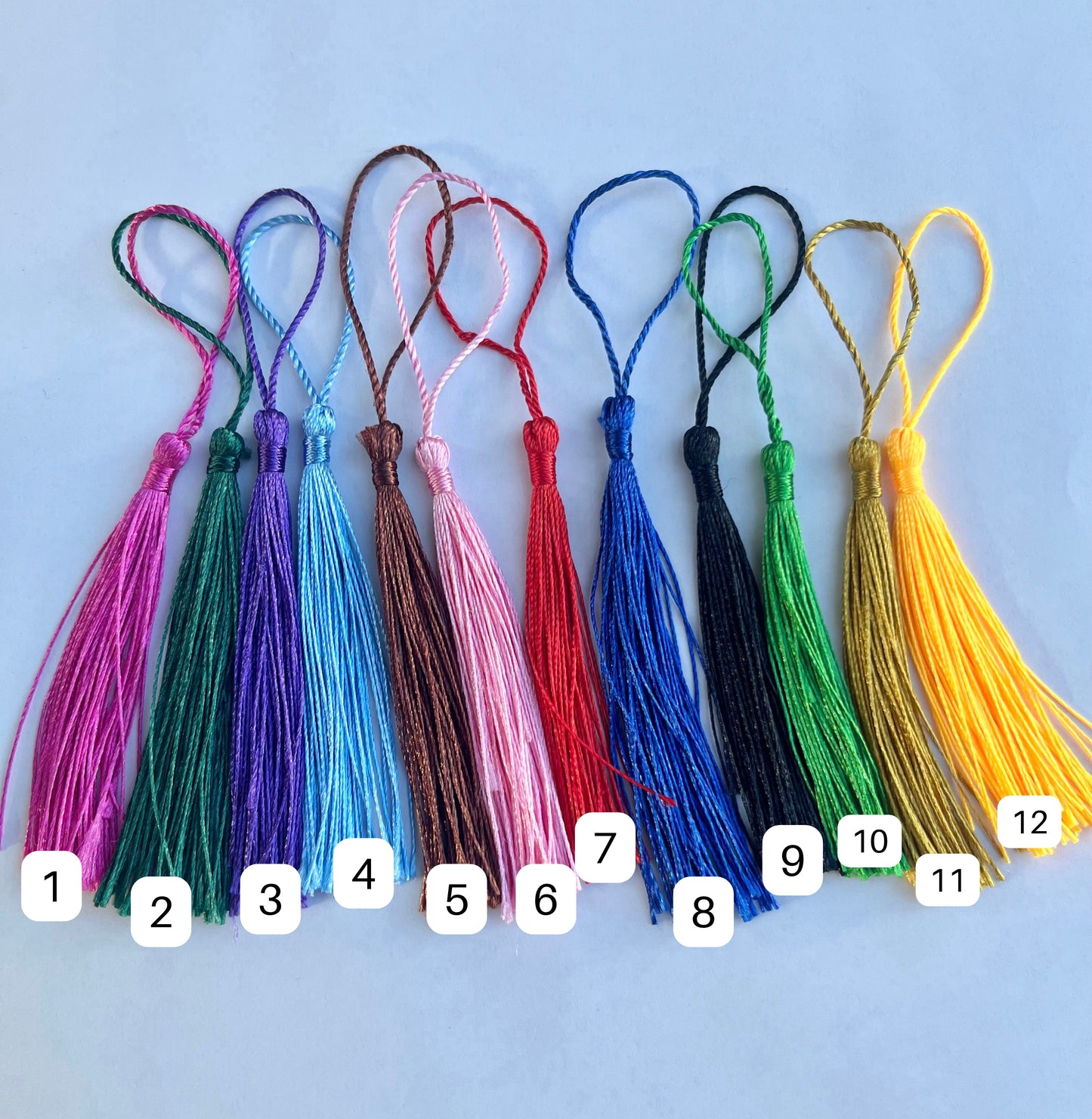 Marcador de libro con borla personalizado en alpaca
