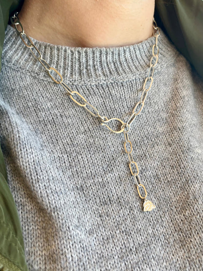 Cadena maciza de eslabones 48 cm con extensión hasta 55 cm de largo