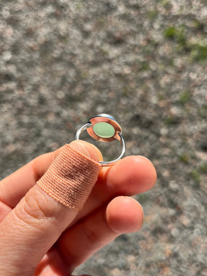 Anillo aventurina verde