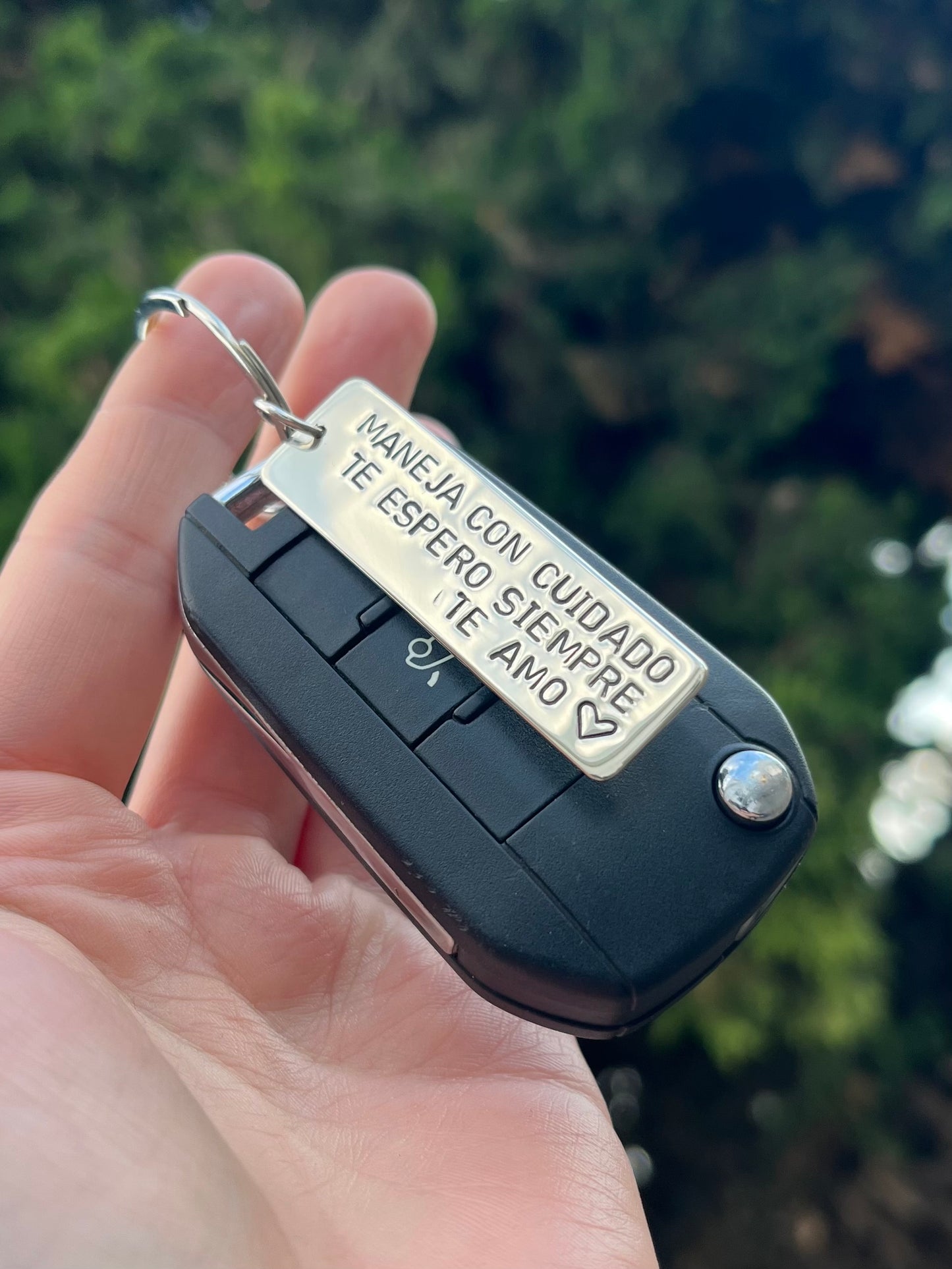 Llavero ancho de alpaca