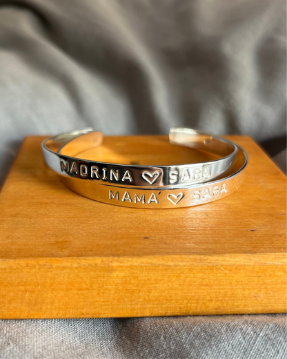 Esclava cinta abierta 0,6 cm ancho