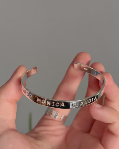 Esclava cinta abierta 0,6 cm ancho