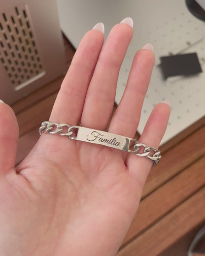 Pulsera masculina de acero cadena gruesa