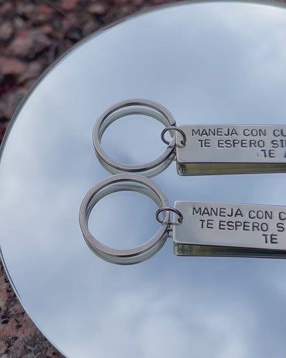 Llavero ancho de alpaca