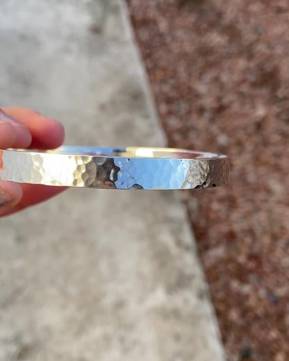 Esclava martillada 1 cm