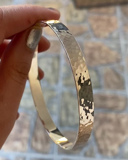 Esclava martillada 1 cm